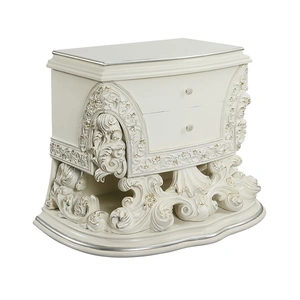 ACME Adara Wood Nightstand w/2 Drawers, Antique White
