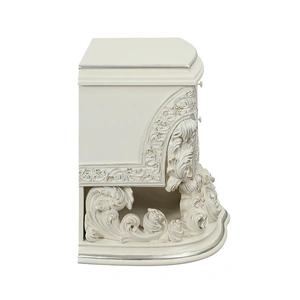 ACME Adara Wood Nightstand w/2 Drawers, Antique White