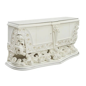 ACME Adara Wood Double Dresser w/2 Doors, Antique White
