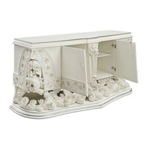 ACME Adara Wood Double Dresser w/2 Doors, Antique White