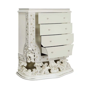 ACME Adara Wood Chest w/4 Drawers, Antique White