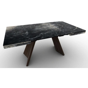 Calligaris Icaro W62.9-inch-78.7-inch-94.4-inch Ceramic/Wood Customizable Extendable Rectangular Dining Table