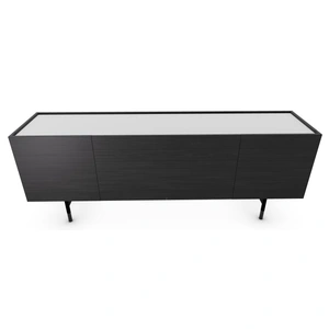 Calligaris Horizon Ceramic/Wood/Metal Customizable Sideboard w/4 Doors & Drawer & Metal Feet