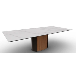 Calligaris Yoroi W98.4-inch Ceramic/Metal/Wood Customizable Rectangular Dining Table