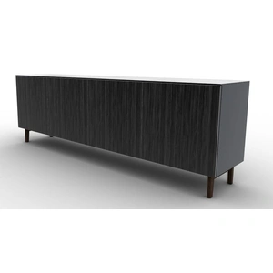 Calligaris Universal Ceramic/Wood/Glass Customizable Sideboard w/4 Doors & Wooden Feet