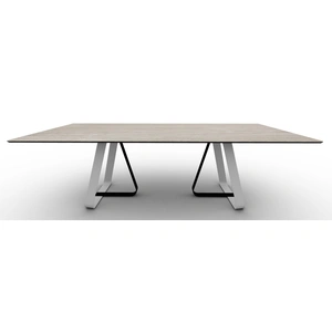 Calligaris Sunshine W98.4-inch Ceramic/Metal Customizable Rectangular Dining Table