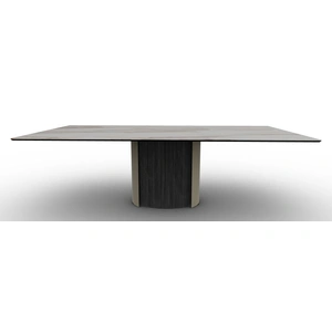 Calligaris Yoroi W98.4-inch Ceramic/Metal/Wood Customizable Rectangular Dining Table