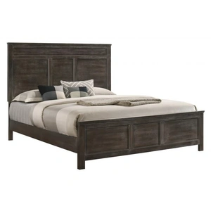 New Classic Furniture SM Andover Wood Panel Bed, Nutmeg