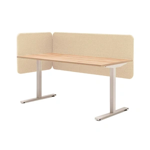 MDD Office Furniture Twin Acoustic Fabric Side Screen for Bench Desk