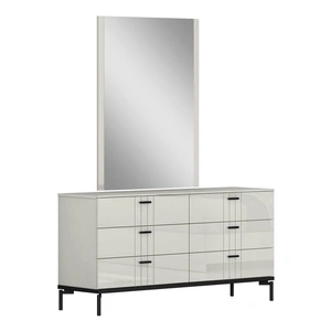 J&M Furniture Bella Dresser, Grey