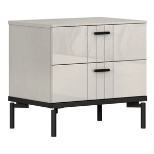 J&M Furniture Bella Nightstand, Grey