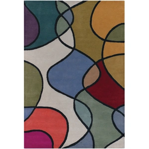 Chandra Bense Garza Wool Hand-tufted Rug, Multi
