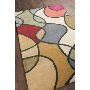 Chandra Bense Garza Wool Hand-tufted Rug, Multi