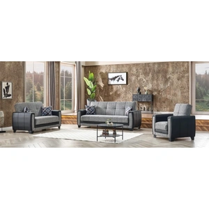 Casamode Berlin Polyester Convertible Storage Living Room Set