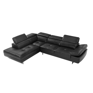 Beverly Hills Furniture Barts Leatherette Sectional w/Motion Headrests