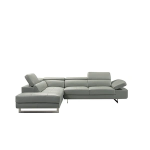 Beverly Hills Furniture Barts Leatherette Sectional w/Motion Headrests