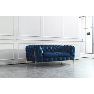 Beverly Hills Furniture Chester Fabric Loveseat in Blue