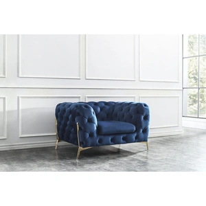 Beverly Hills Furniture Chester Fabric Armchair in Blue