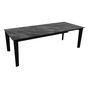 Calligaris Dogma W70.9-inch-94.5-inch Rectangular Ceramic/Wood Veneer//Wood Extendable Dining Table