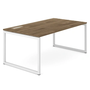 NARBUTAS Nova O Executive Desk w/Cut-Out for Wire Management