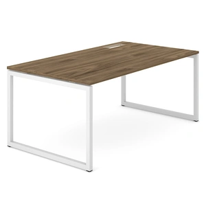 NARBUTAS Nova O Executive Desk w/Cut-Out for Wire Management