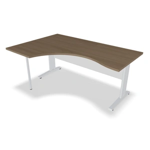 MDD Office Furniture Ogi N Office Single Radial Desk Right, W70.8-inch x D47.2-inch