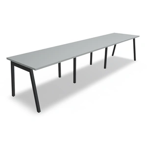 MDD Office Furniture Ogi M Office Single-Row 3-Desk Bench