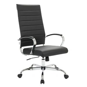 LeisureMod Benmar High-Back Home Leatherette Office Chair