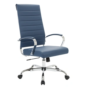 LeisureMod Benmar High-Back Home Leatherette Office Chair