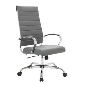 LeisureMod Benmar High-Back Home Leatherette Office Chair