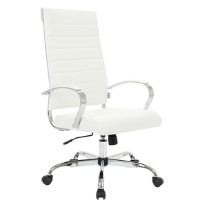 LeisureMod Benmar High-Back Home Leatherette Office Chair