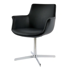SohoConcept Furniture Bottega Arm 4 Star Swivel Dining Chair