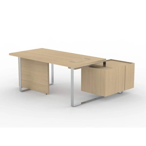 NARBUTAS Plana Melamine Office Executive Set, Composition 3