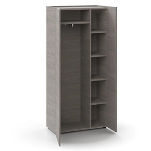 NARBUTAS Plana Wardrobe w/Pull-out Hanging Rail & 6 Shelves, without Lock