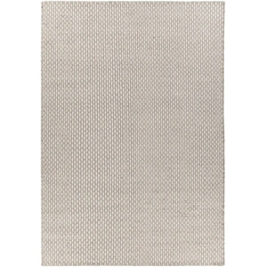 Chandra Bristol Wool Rectangular Hand-woven Rug, Grey/White
