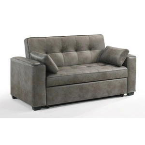 Night & Day Furniture Brooklyn Microsuede Fabric Queen Sofa Sleeper