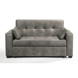 Night & Day Furniture Brooklyn Microsuede Fabric Queen Sofa Sleeper