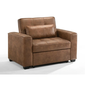 Night & Day Furniture Brooklyn Microsuede Fabric Twin Sofa Sleeper