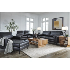 Ashley Furniture Bryceview Leather Living Room Set, Onyx