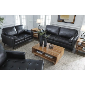 Ashley Furniture Bryceview Leather Living Room Set, Onyx
