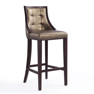 Manhattan Comfort Fifth Avenue 45-inch Leatherette/Beech Wood Bar Stool