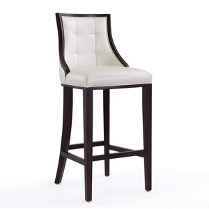 Manhattan Comfort Fifth Avenue 45-inch Leatherette/Beech Wood Bar Stool