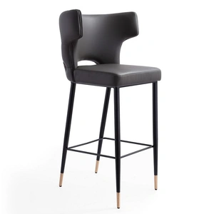 Manhattan Comfort Holguin 41.34-inch Leatherette/Wood Barstool
