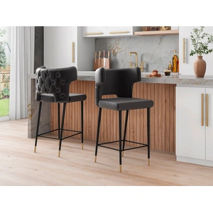 Manhattan Comfort Holguin 41.34-inch Leatherette/Wood Barstool