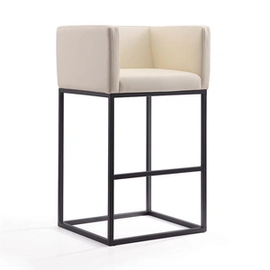 Manhattan Comfort Embassy 38-inch Leatherette/Metal Barstool