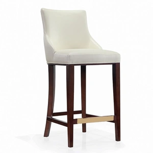 Manhattan Comfort Shubert Leatherette/Wood Barstool