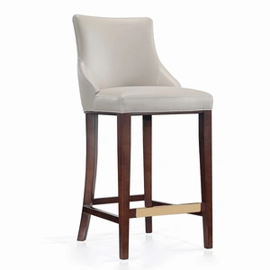 Manhattan Comfort Shubert Leatherette/Wood Barstool