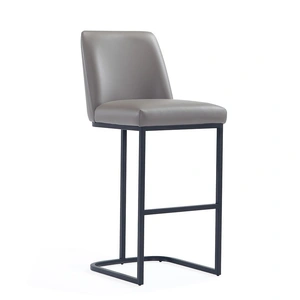 Manhattan Comfort Serena Leatherette/Metal Barstool