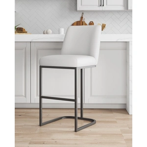 Manhattan Comfort Serena Leatherette/Metal Barstool