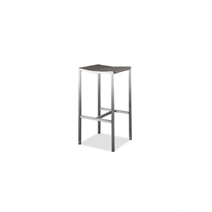 Whiteline Modern Living Stone Outdoor Bar Set, Teak/Gray
